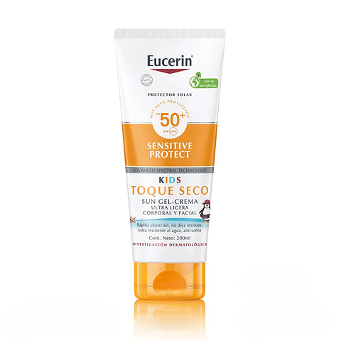 Sensitive Protect Kids Toque Seco FPS50+ 200ml Eucerin