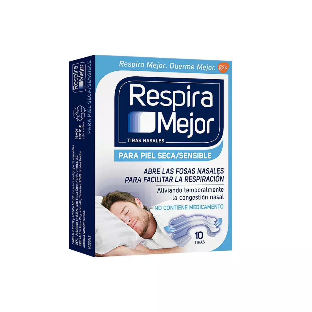 Respira Mejor Parche Nasal Piel Sensible X 10un Rhinomer 2