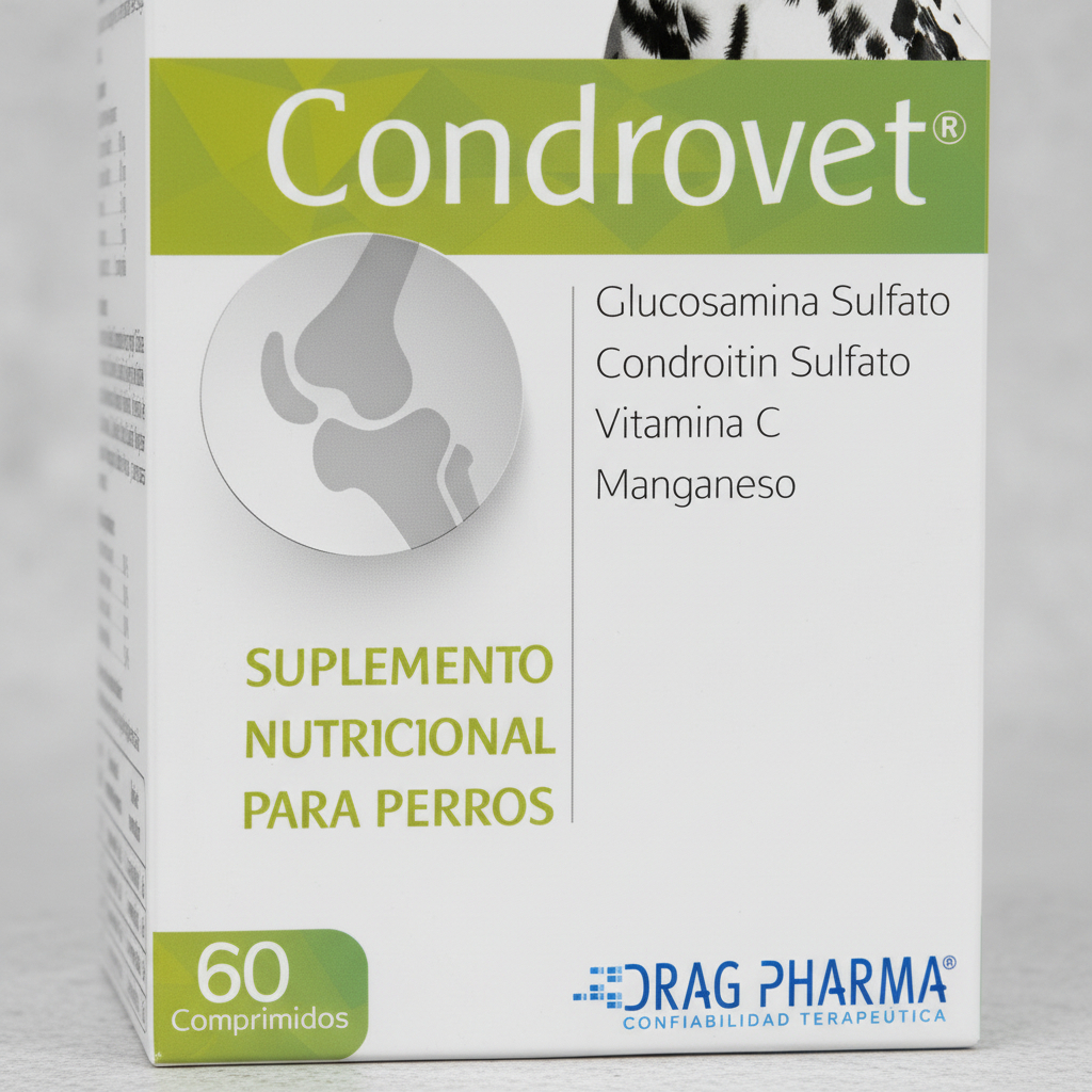 Condrovet Suplemento Nutricional para Perros 60comp Drag Pharma 3