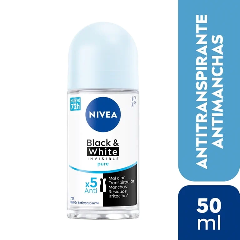 Black & White Invisible Antitranspirante Antimanchas 50ml Nivea 2