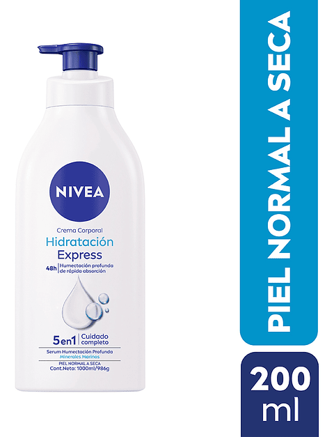 Crema Corporal Hidratacion Express por 48hrs 1Lt Nivea