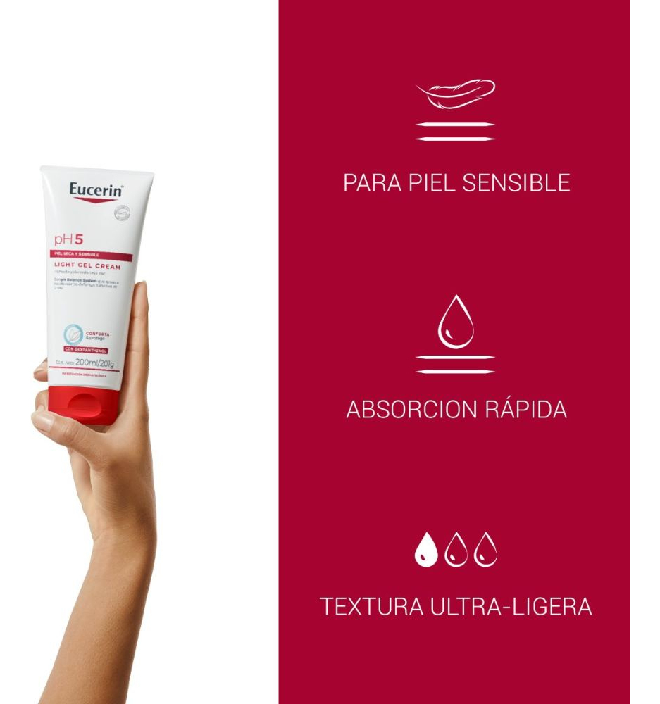 PH5 Light Gel Cream Piel Seca y Sensible 200ml Eucerin  2