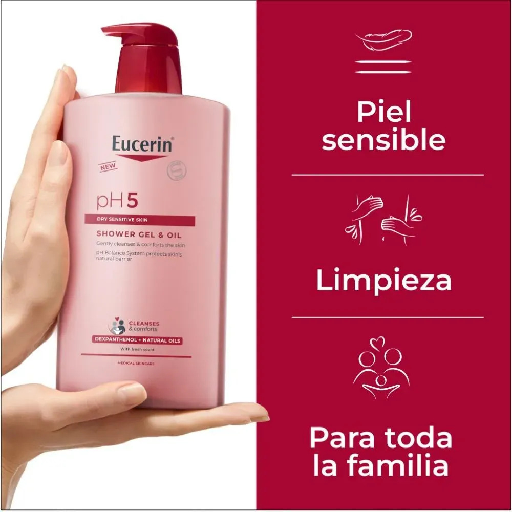 PH5 Aceite y Gel de Ducha Piel Seca y Sensible 400ml Eucerin 5