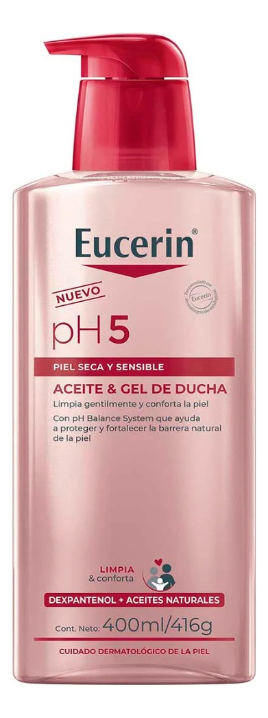 PH5 Aceite y Gel de Ducha Piel Seca y Sensible 400ml Eucerin 3