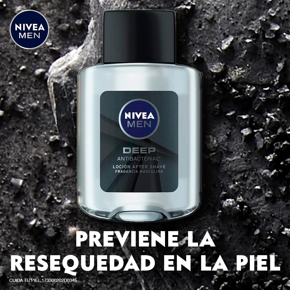Deep Comfort Locion After Shave Anti Bacterial 100ml Nivea Men  6