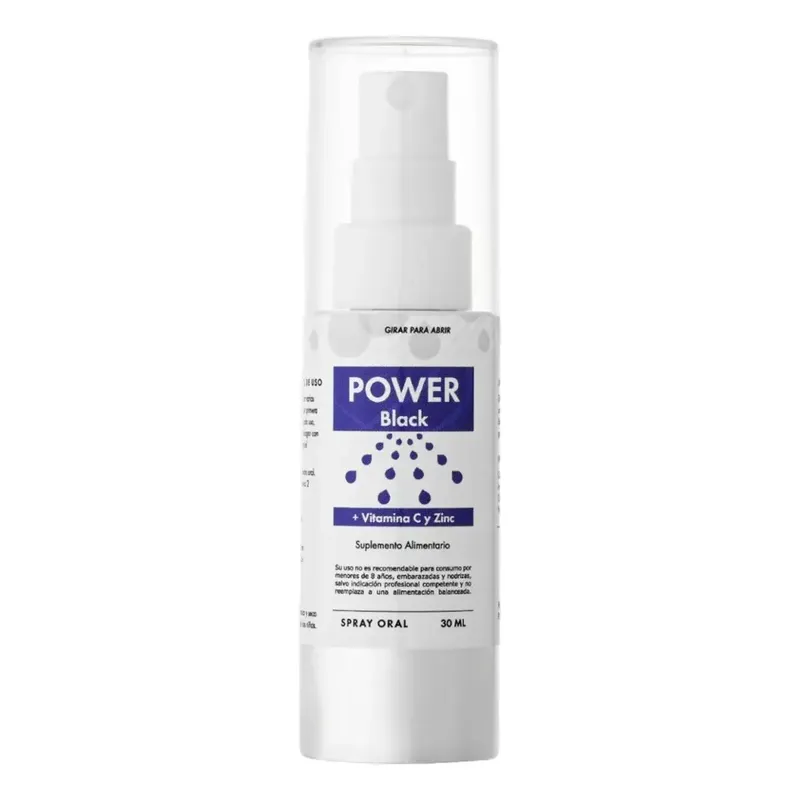 Power Black con Vitamina C y Zinc 30 ml Spray 2