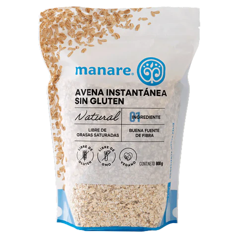 Avena Sin Gluten Instantanea 800g Manare