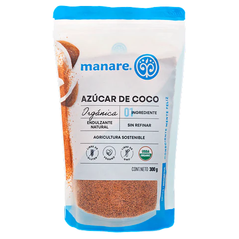 Azucar De Coco Organica 300g Manare