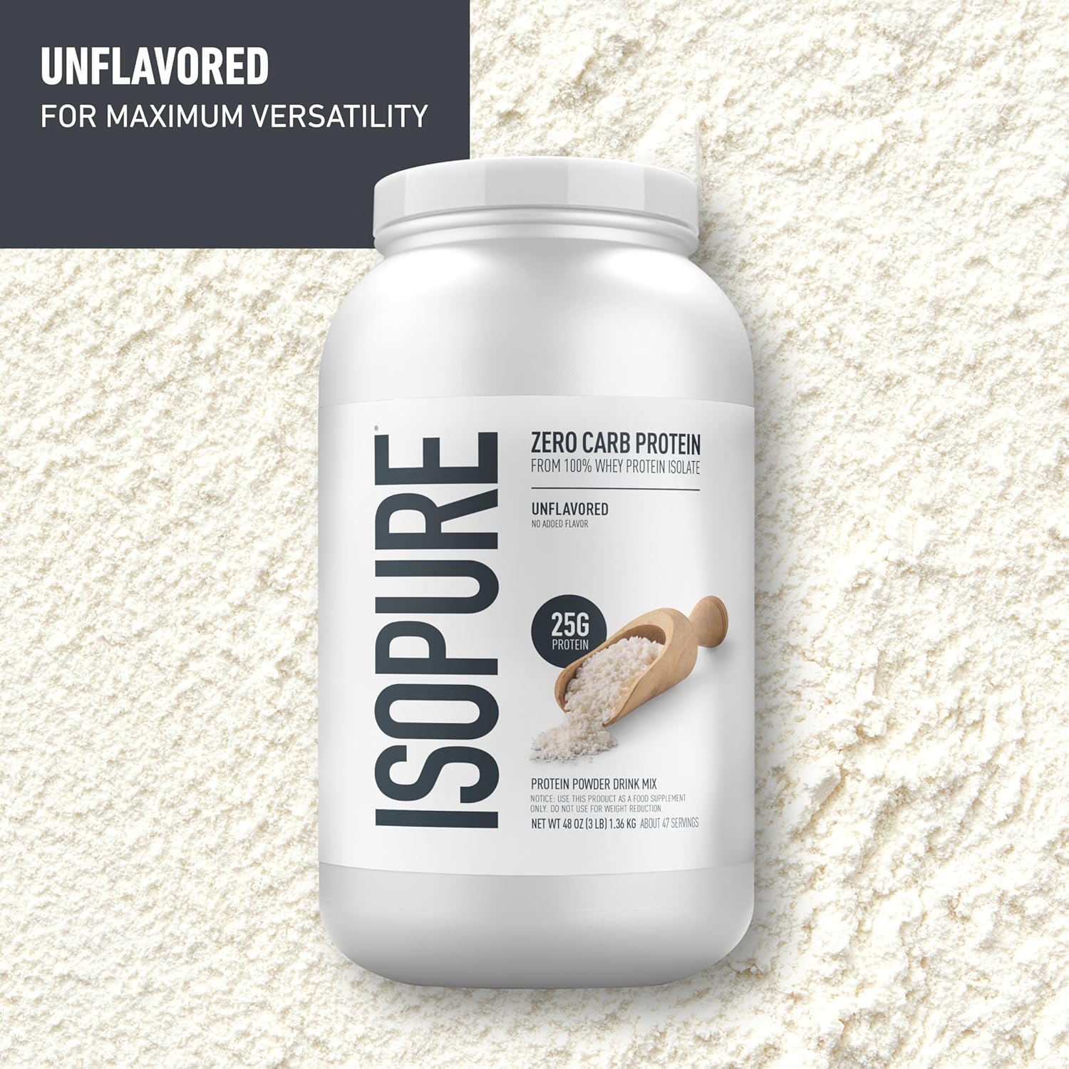Isopure Proteina De Zero Carb Sin Sabor 1.36kg 2
