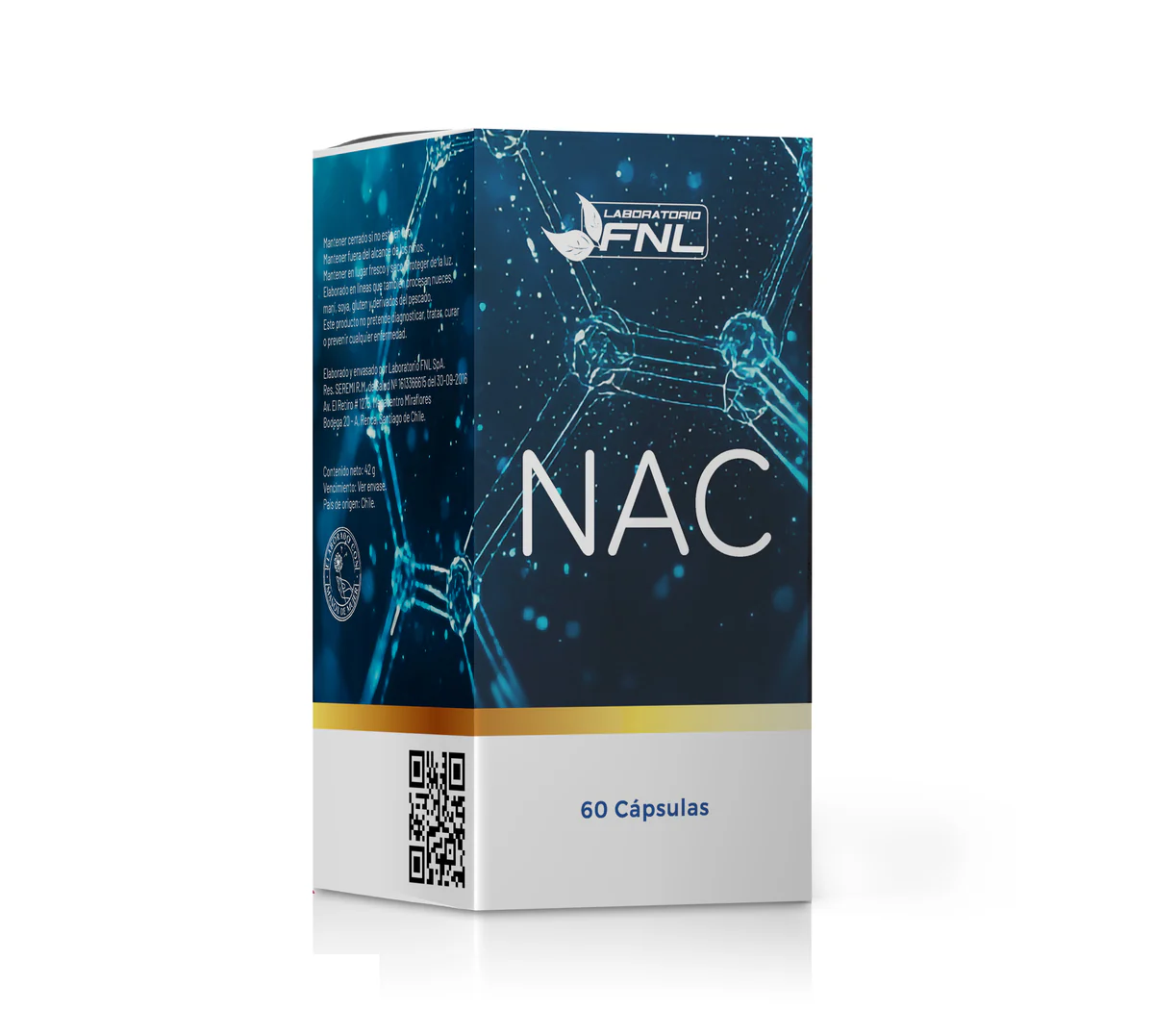 N-Acetilcisteína NAC 600mg 60 Capsula Fnl 1