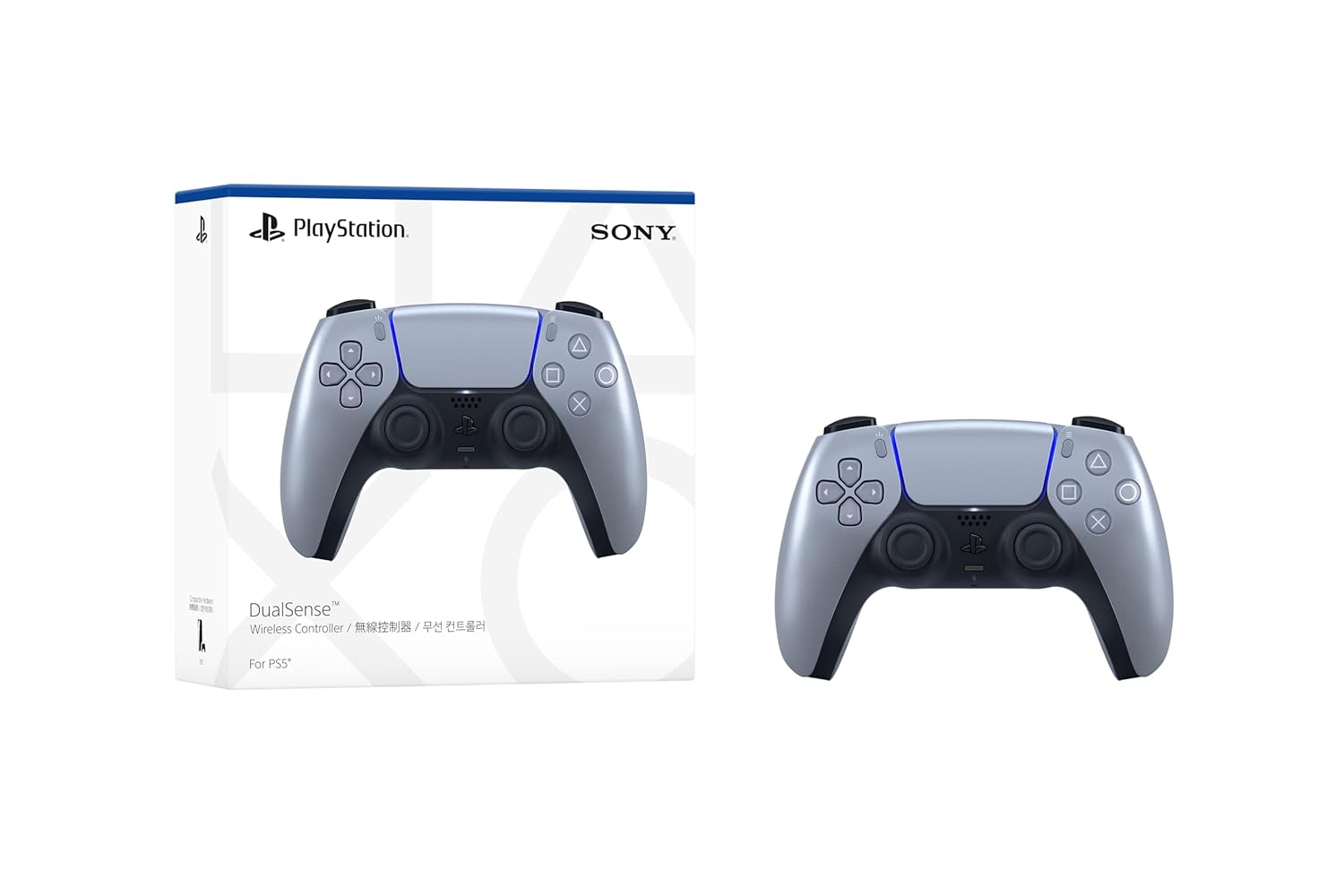 DualSense Controller PS5 Sterling Silver PlayStation  2