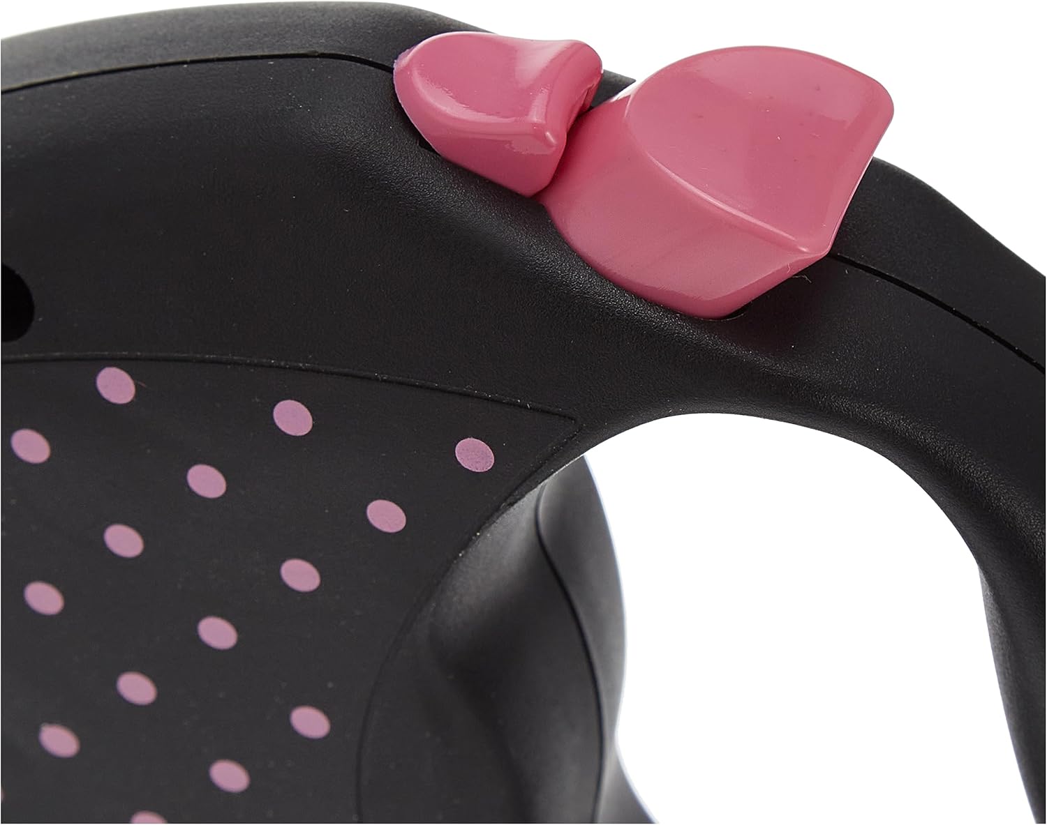 Correa Flexi Talla S Color Negro Puntos Rosa 5mt Hasta 12kg  2