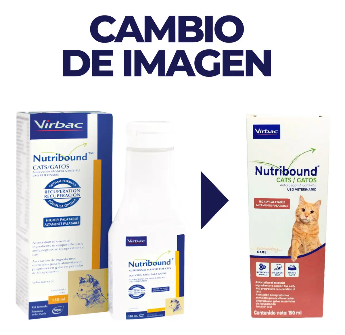 Suplemento para Gatos Nutribound 150ml Sol Oral Virbac 4