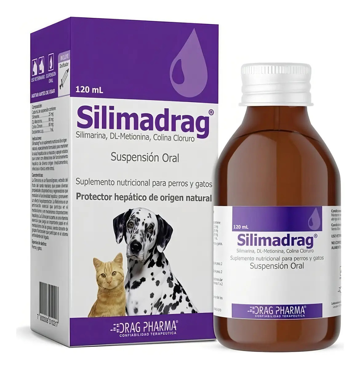 Silimadrag Jarabe 120ml Suplemento Mascotas Drag Pharma 1