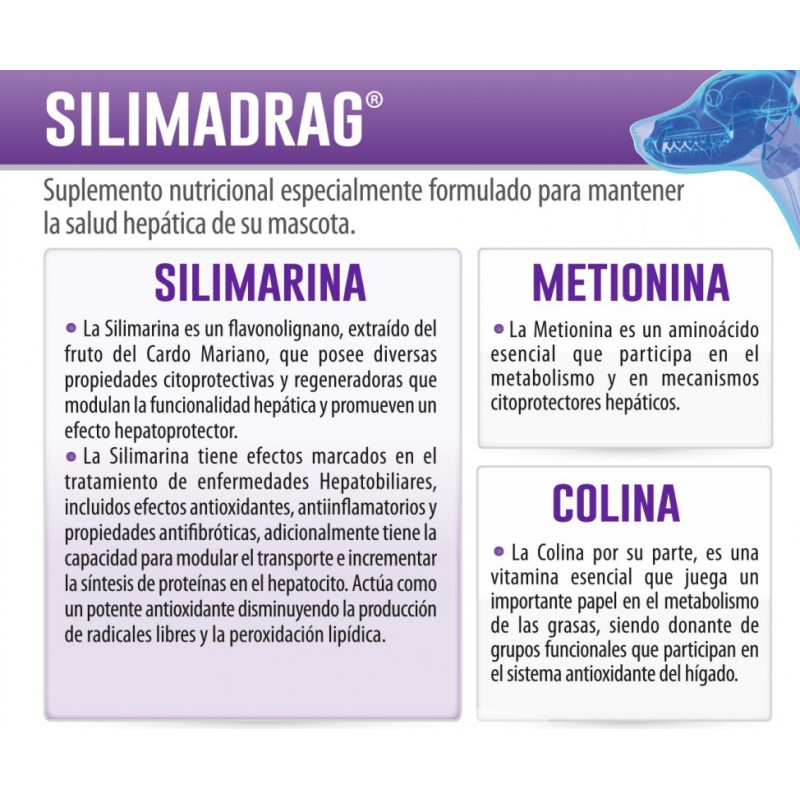 Silimadrag Jarabe 120ml Suplemento Mascotas Drag Pharma 2