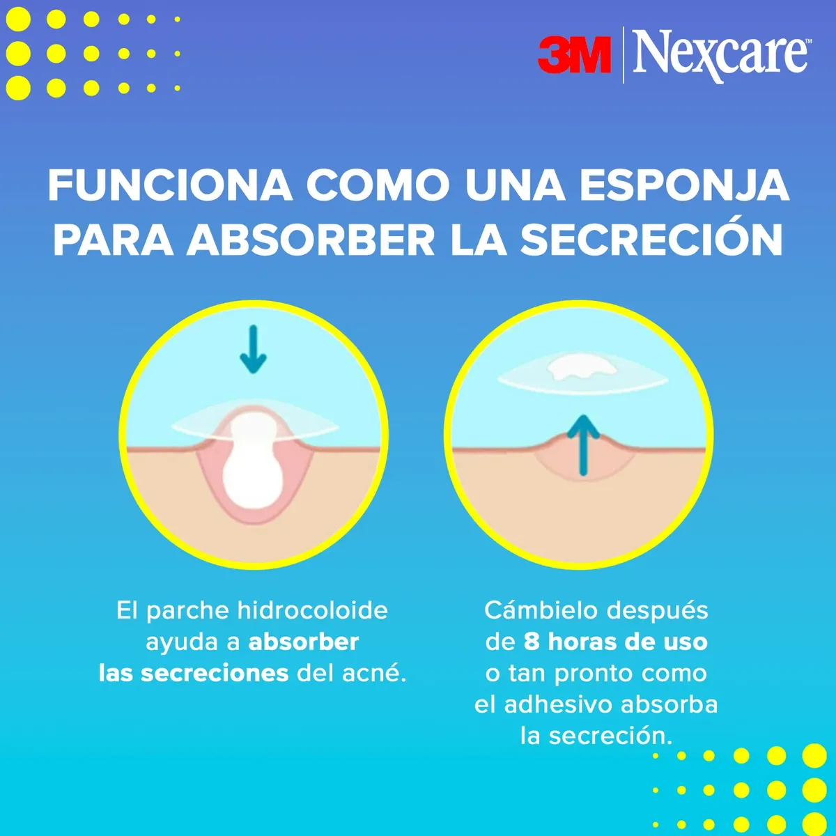 Acne Patch Adhesivo para Acne 24unidades de 10mm Nexcare 8