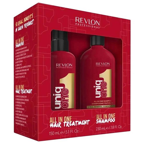 Pack Revlon Uniq One New All in One Shampoo + Acondicionador 380ml 1