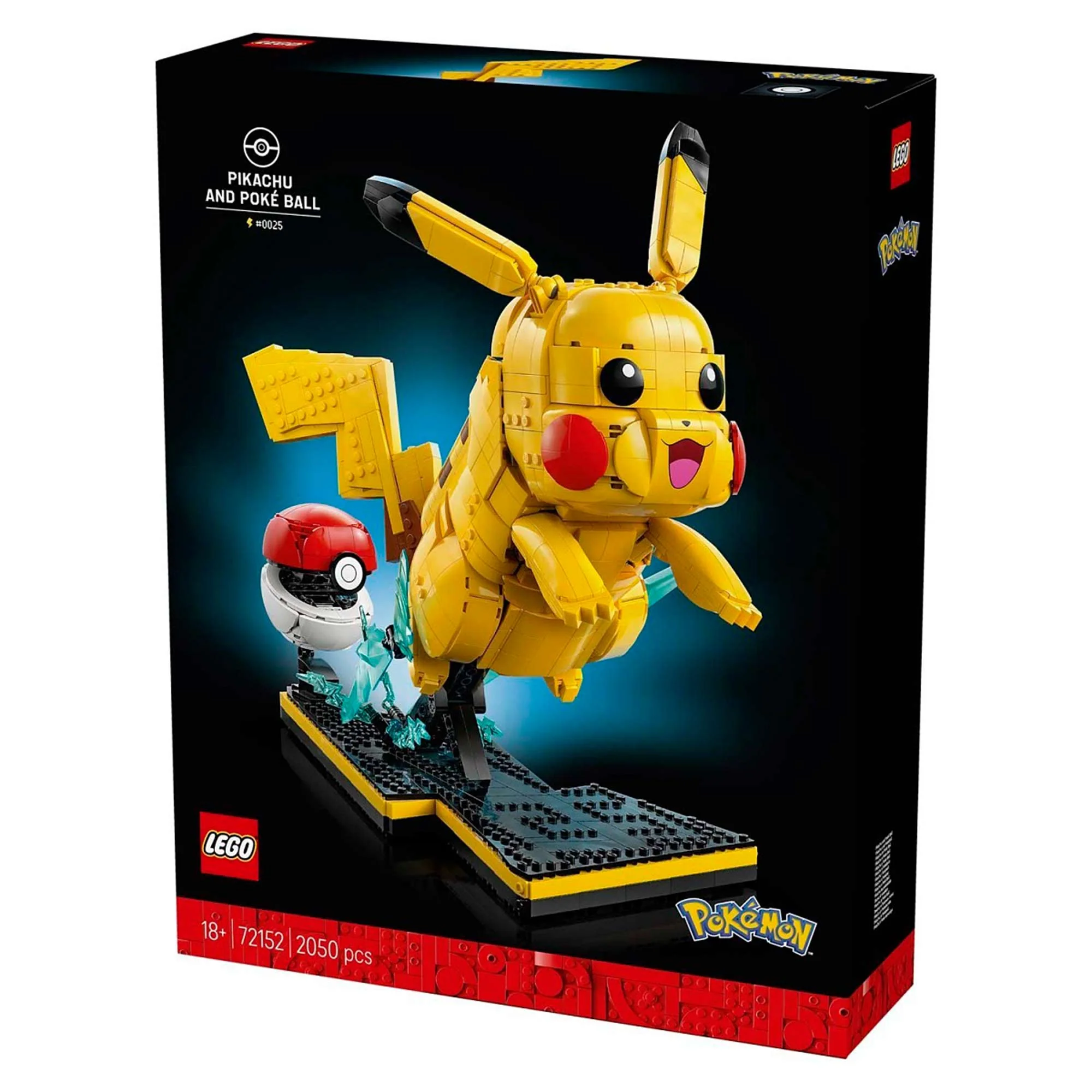 Lego Pikachu Y Pokebola 72152 2050 Piezas 1