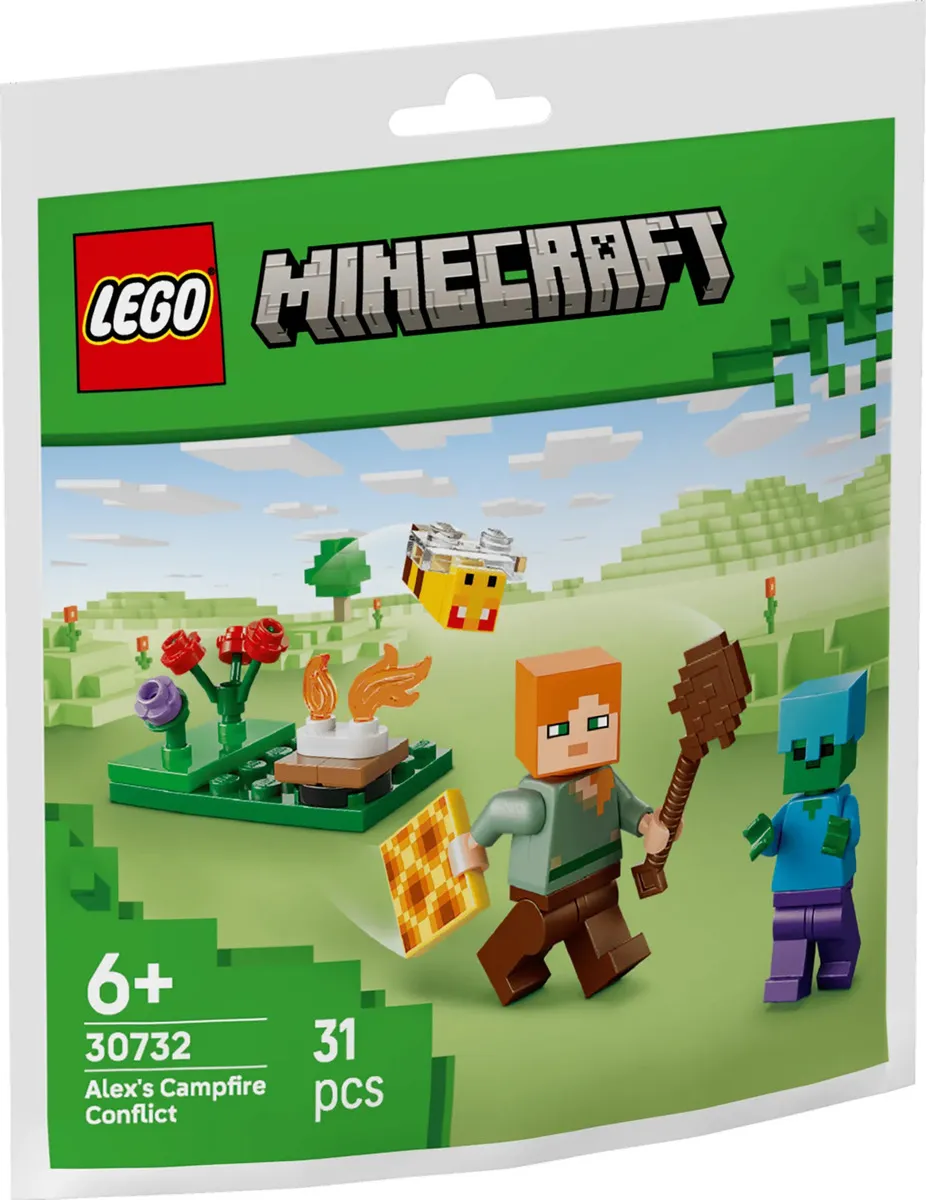 Lego Minecraft El Conflicto De Alex En Hoguera Polybag 30732 1