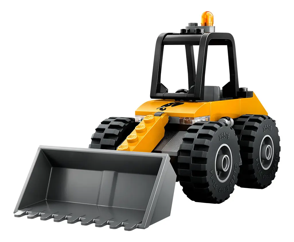 Kit Lego City Cargadora de ruedas amarilla para construcción 60450 2