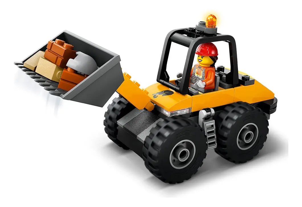 Kit Lego City Cargadora de ruedas amarilla para construcción 60450 4
