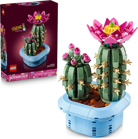 Lego Botanicals Cactus en Flor 11509 Flores 482 Piezas