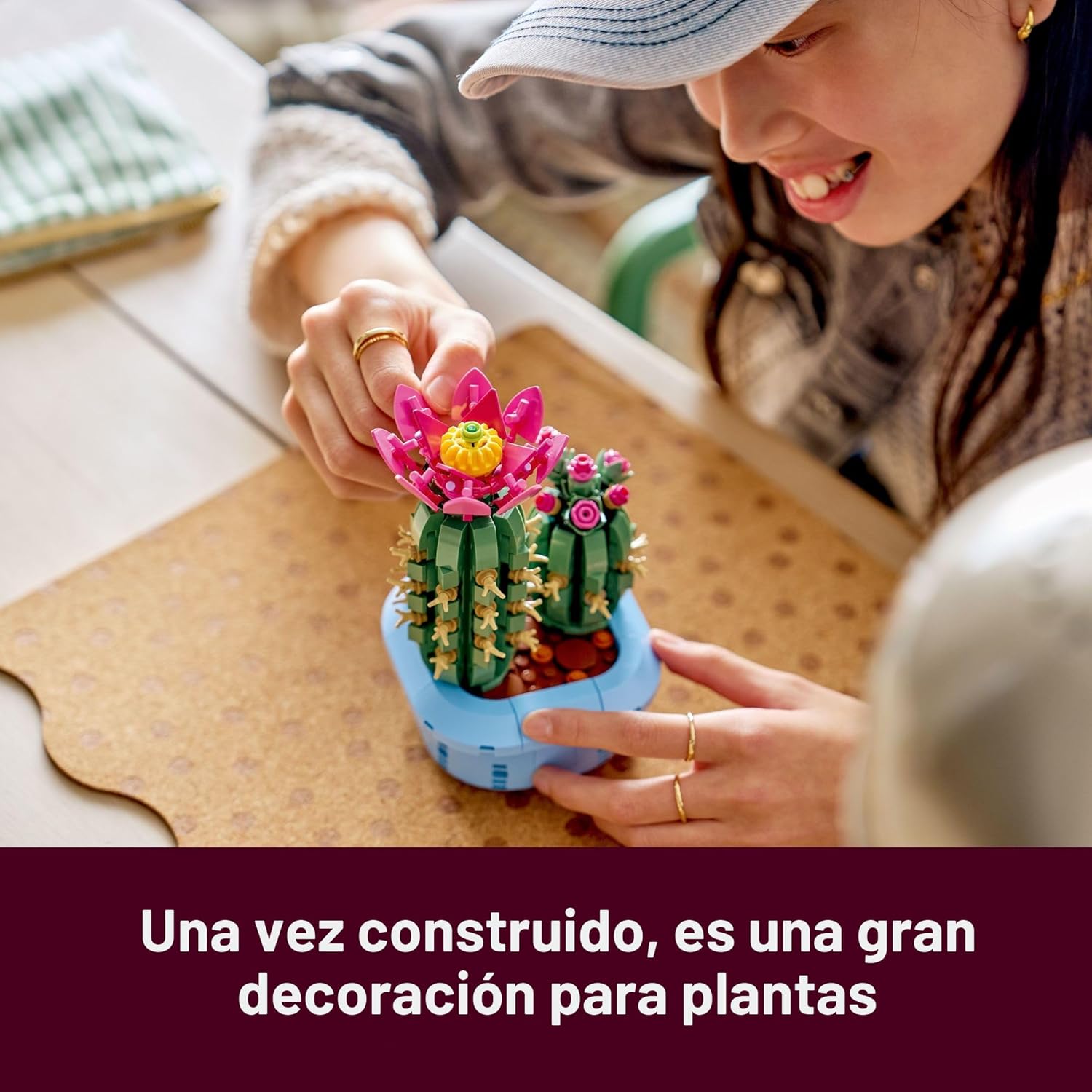 Lego Botanicals Cactus en Flor 11509 Flores 482 Piezas 6