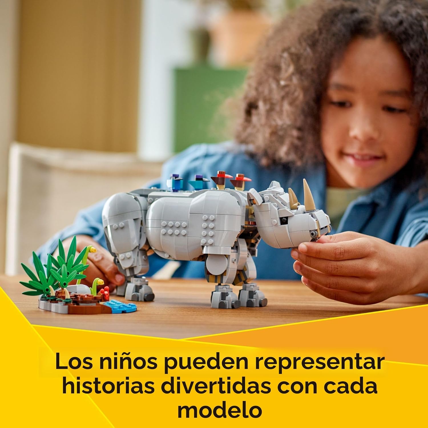 Fauna Salvaje 3en1 Poderoso Rinoceronte 31171 Piezas 780 Lego 3