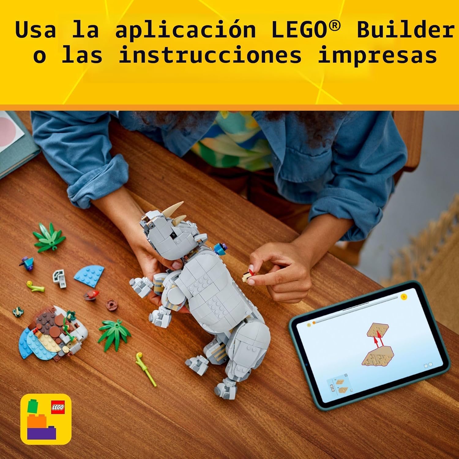 Fauna Salvaje 3en1 Poderoso Rinoceronte 31171 Piezas 780 Lego 7