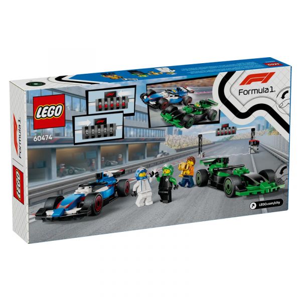 Coches de carreras VCARB y Sauber F1 60474 Lego 1