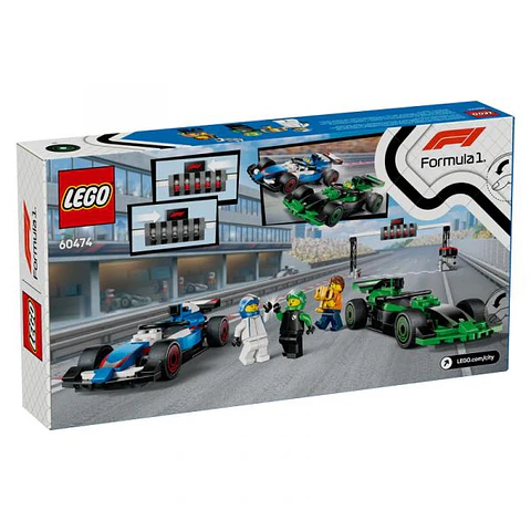 Coches de carreras VCARB y Sauber F1 60474 Lego
