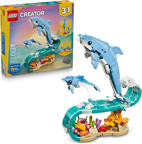 Animales Marinos 3en1 Delfines Hermosos 31385 Lego