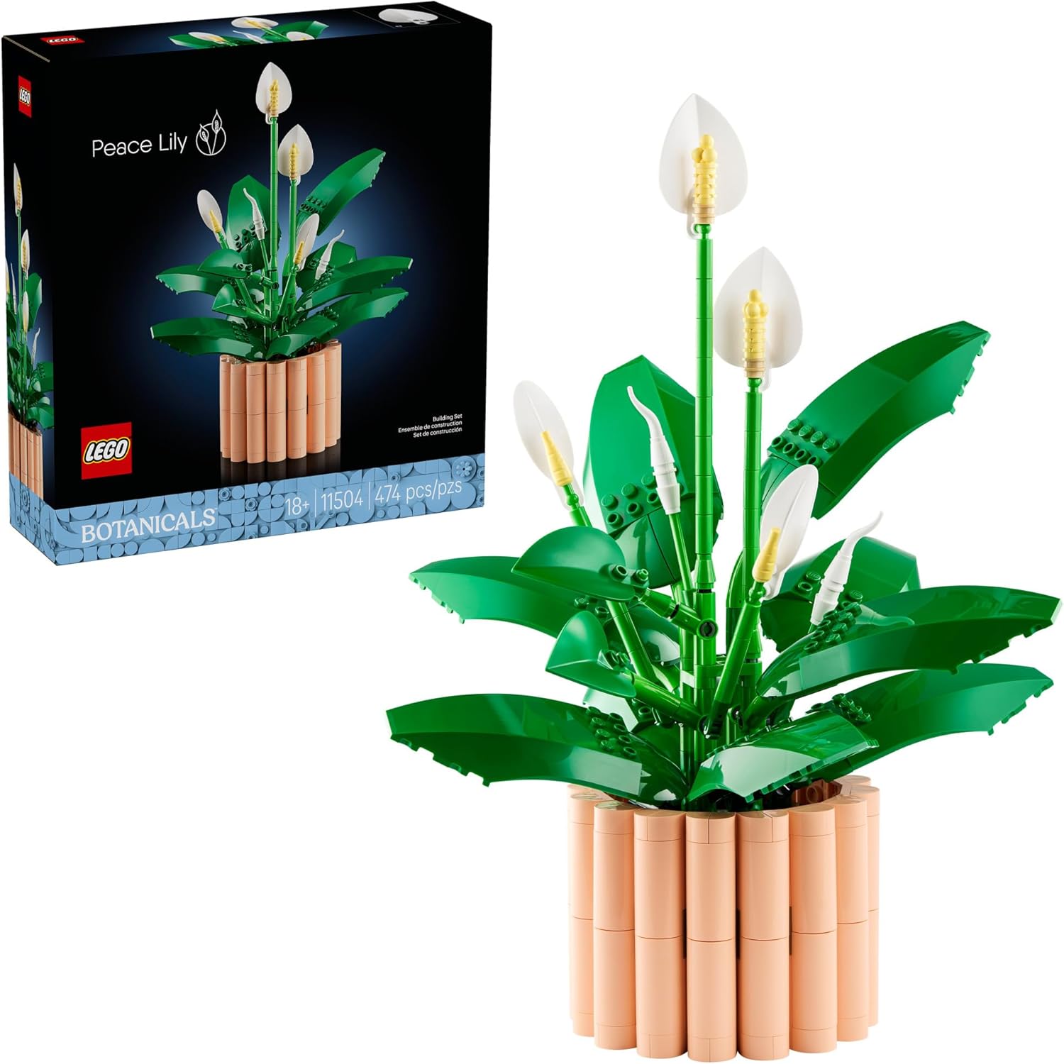 Botanicals Peace Lily Flowers 11504 Lego 1