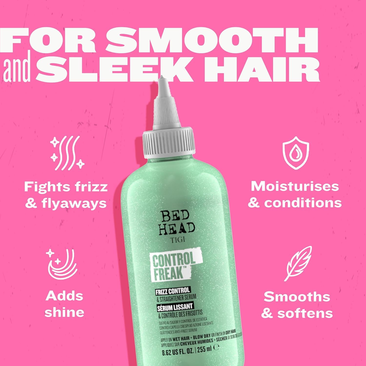 Serum Control Freak Control Frizz y Alisado 255ml Tigi Bed Head 3