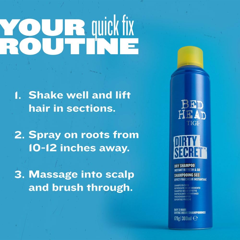 Shampoo en Seco Dirty Secret 300ml Bed Head Tigi 6