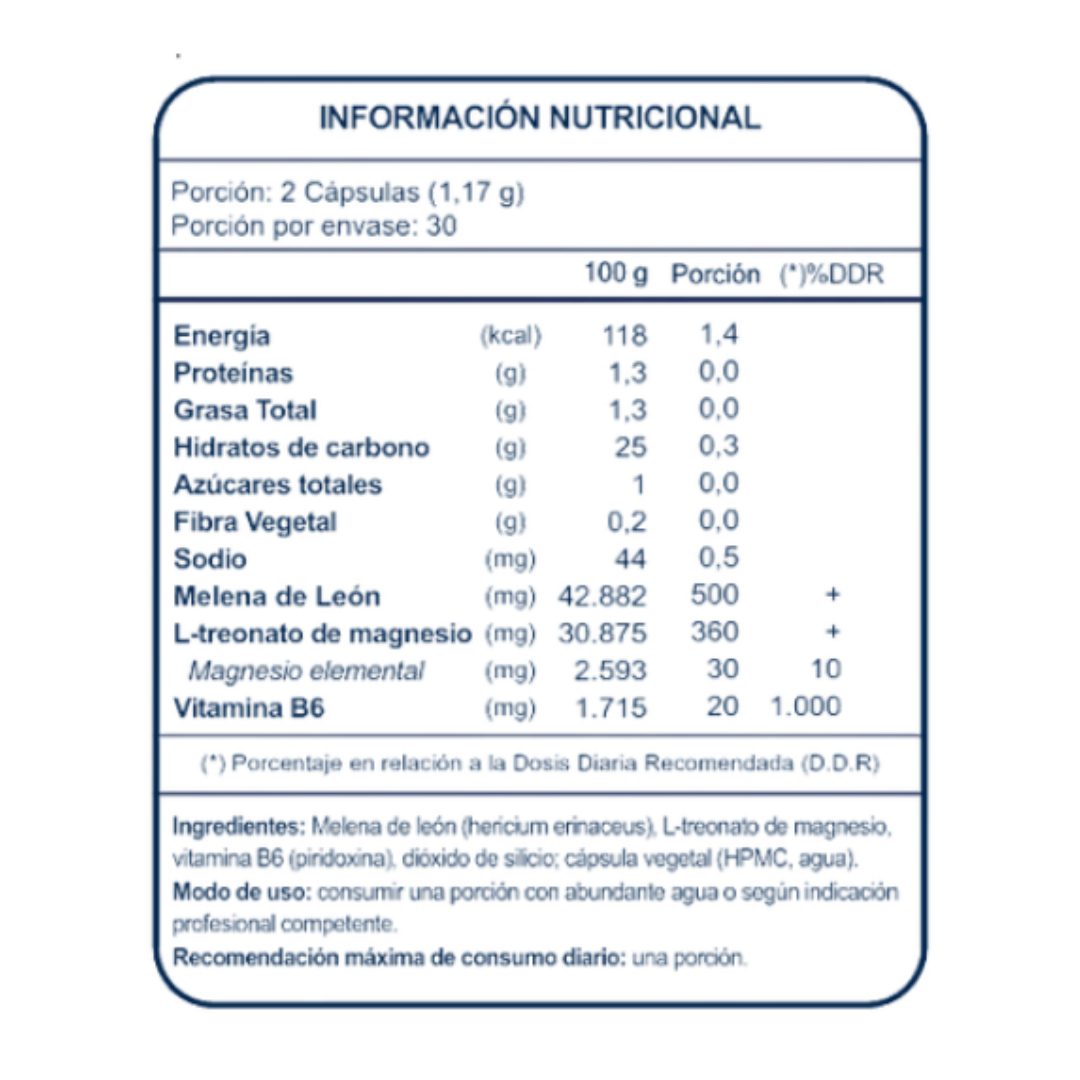 Magnesio + Melena 60 capsulas FNL 2