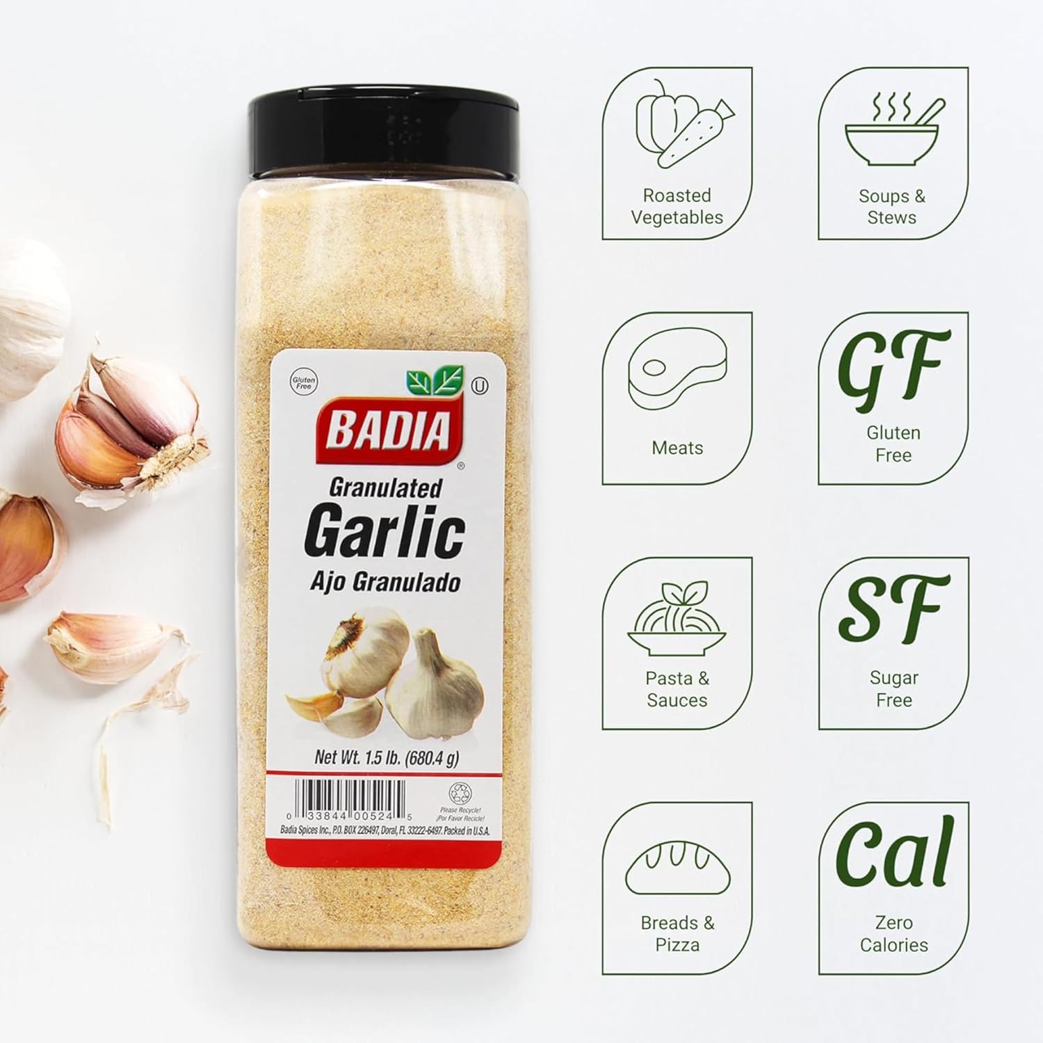 Ajo Granulado 680gr Badia 3
