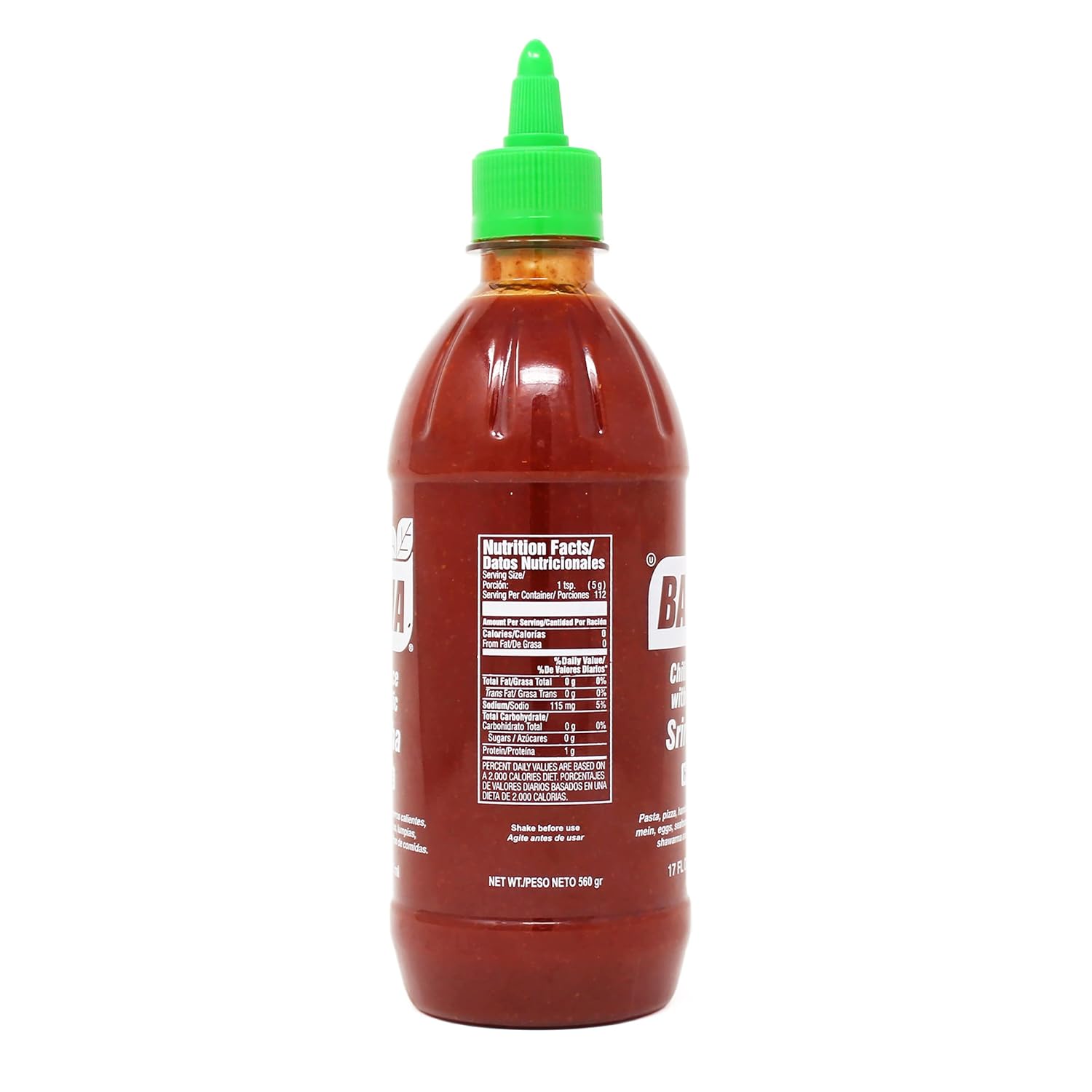 Sriracha Chili Sauce and Garlic 500ml Badia 6