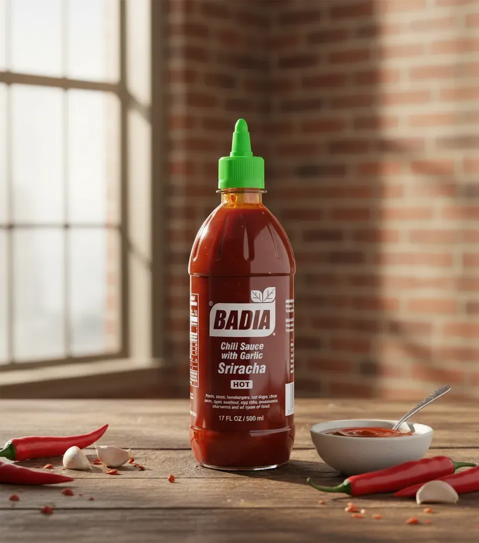 Sriracha Chili Sauce and Garlic 500ml Badia 2