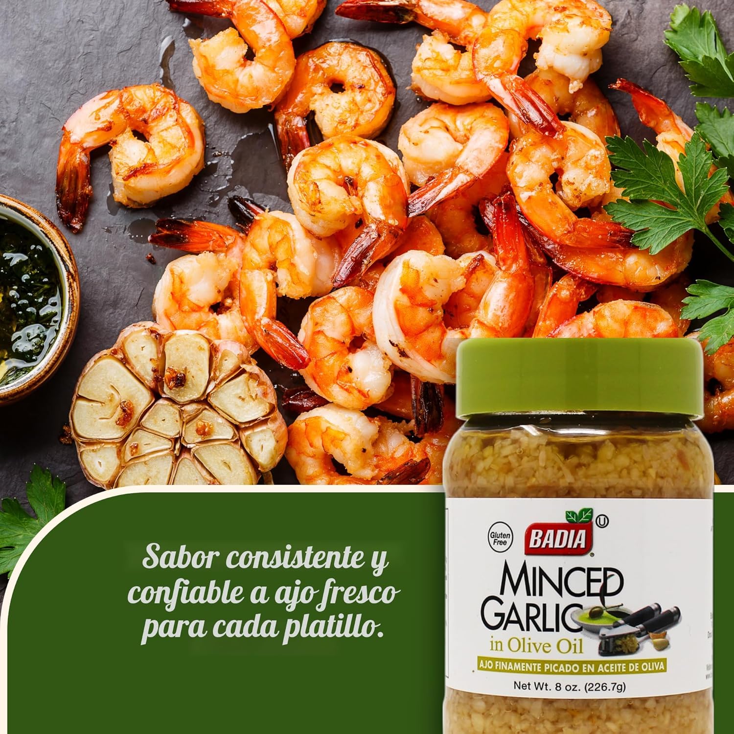 Ajo Picado en Aceite de Oliva 226g Badia 4