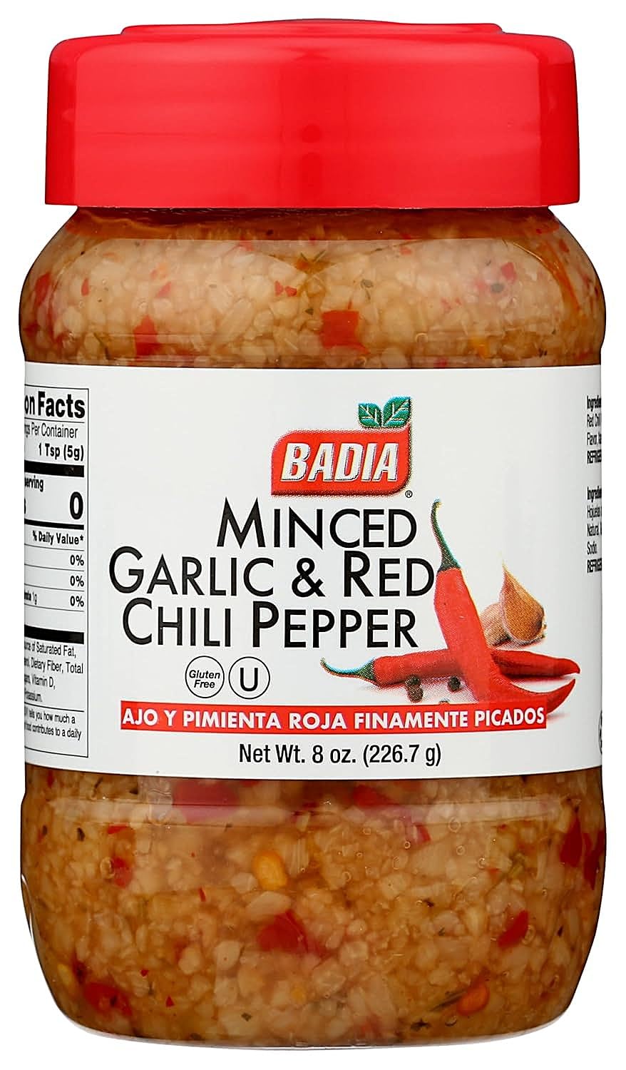 Ajo y Aji Rojo Picados 226g Badia 1