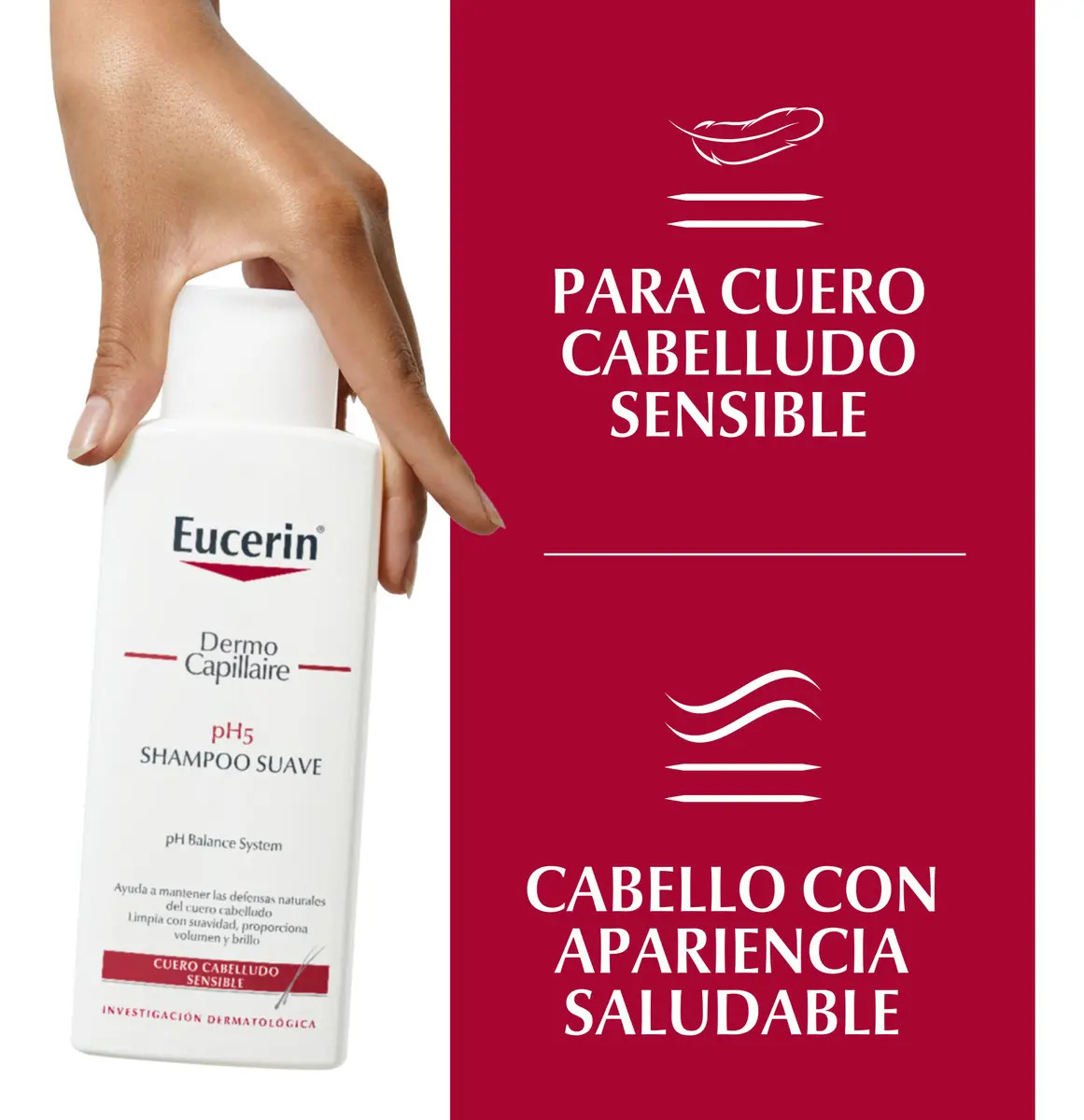 Shampoo Suave Dermo Capillaire PH5 250ml Eucerin 5