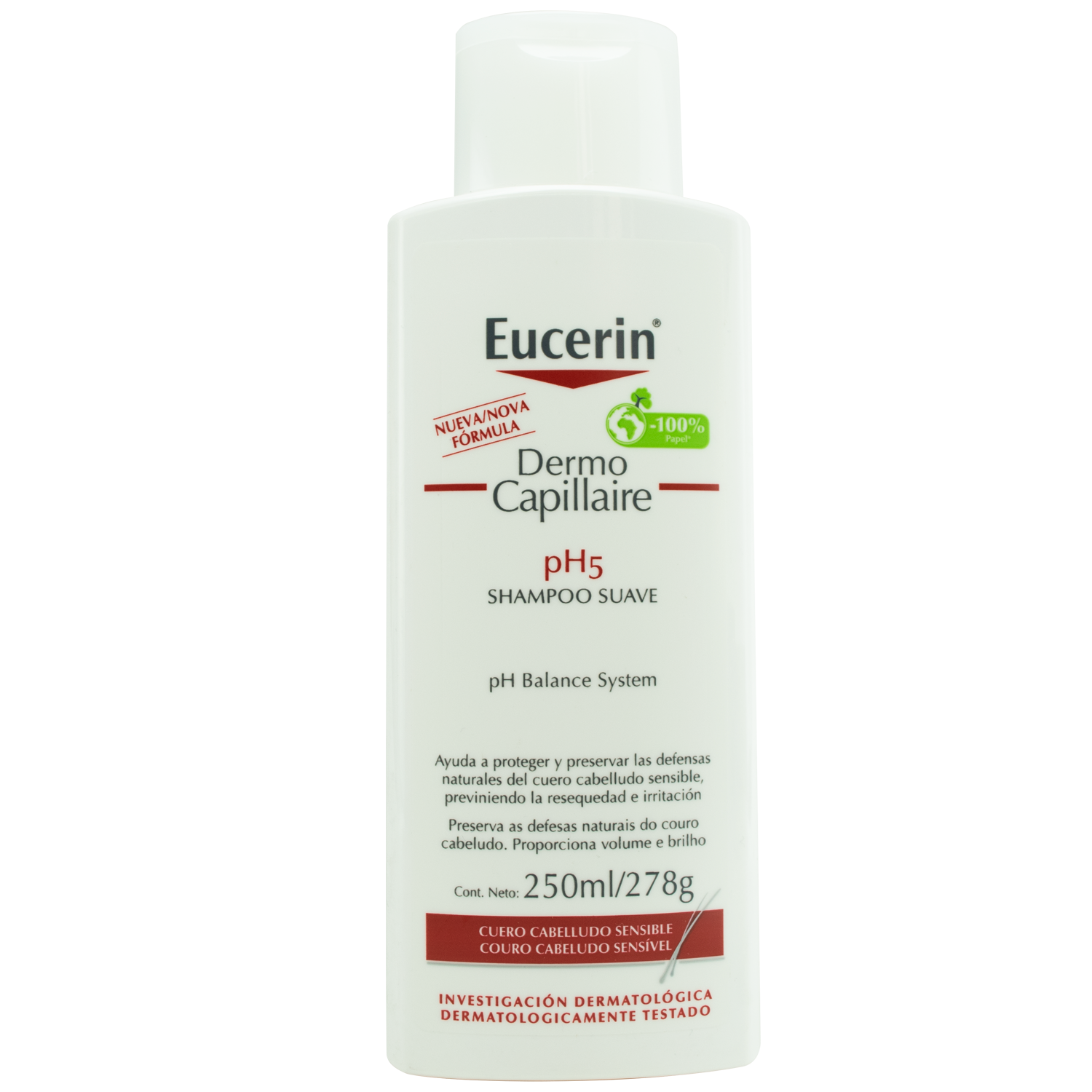 Shampoo Suave Dermo Capillaire PH5 250ml Eucerin 1