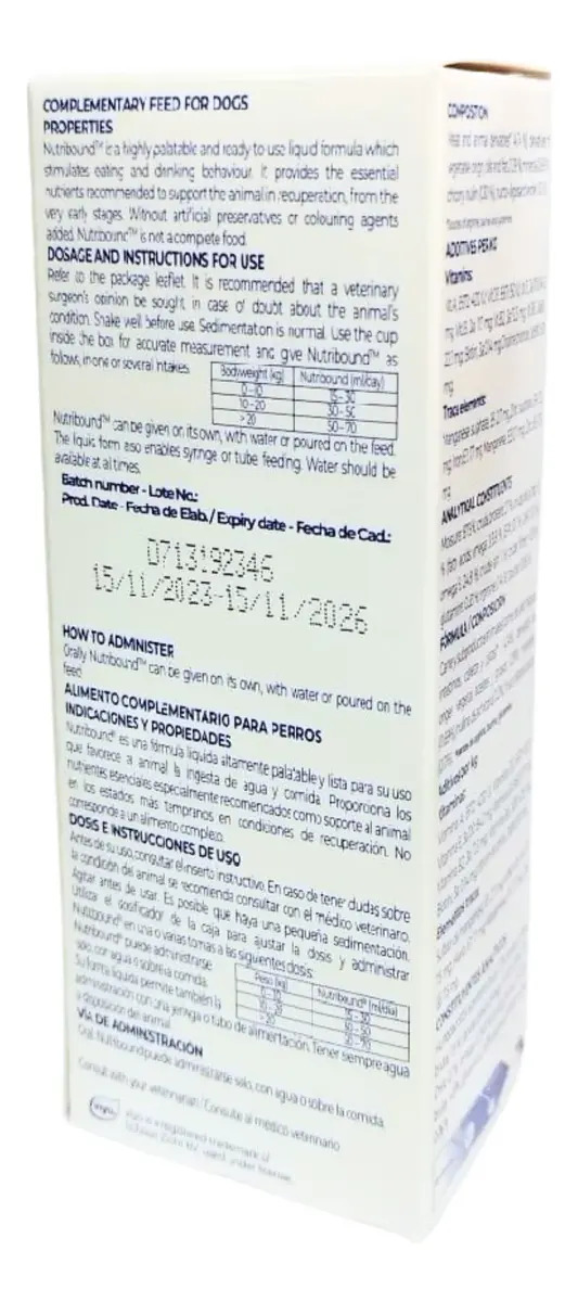 Nutribound Para Perros 150ml Virbac 2