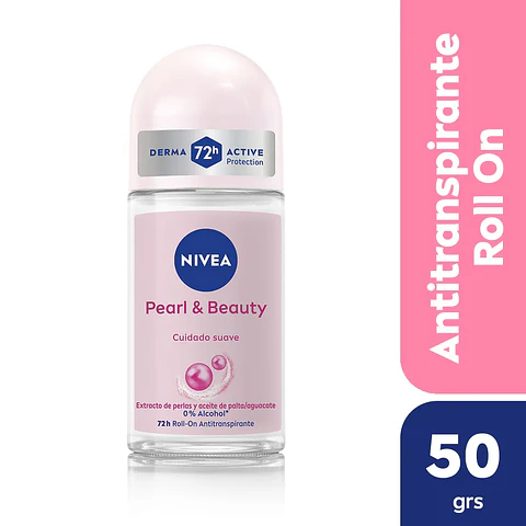 Desodorante Antitranspirante Pearl Beauty 72hrs RollOn 50ml Nivea