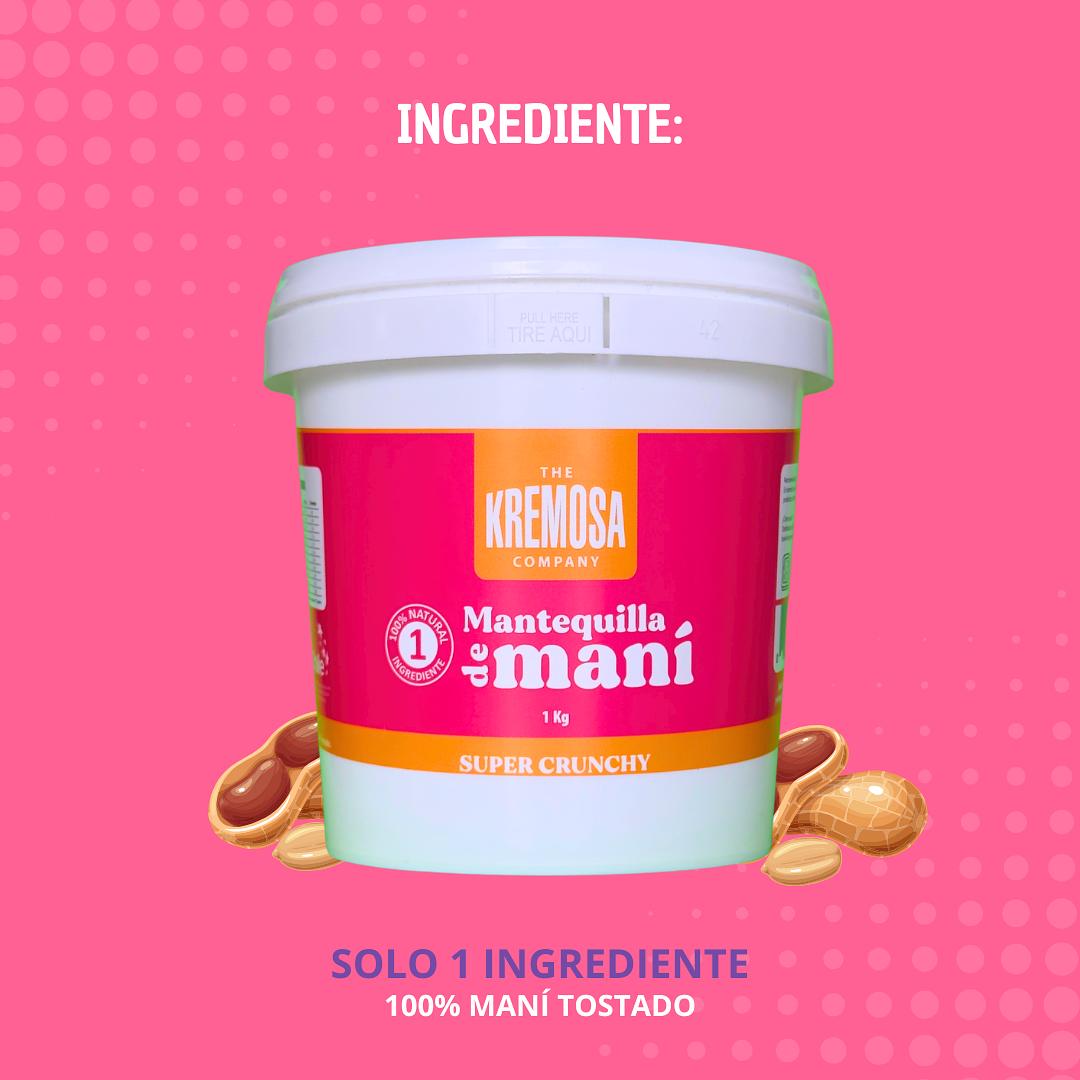 Mantequilla de Mani Crunchy 1 Kilo Kremosita 3