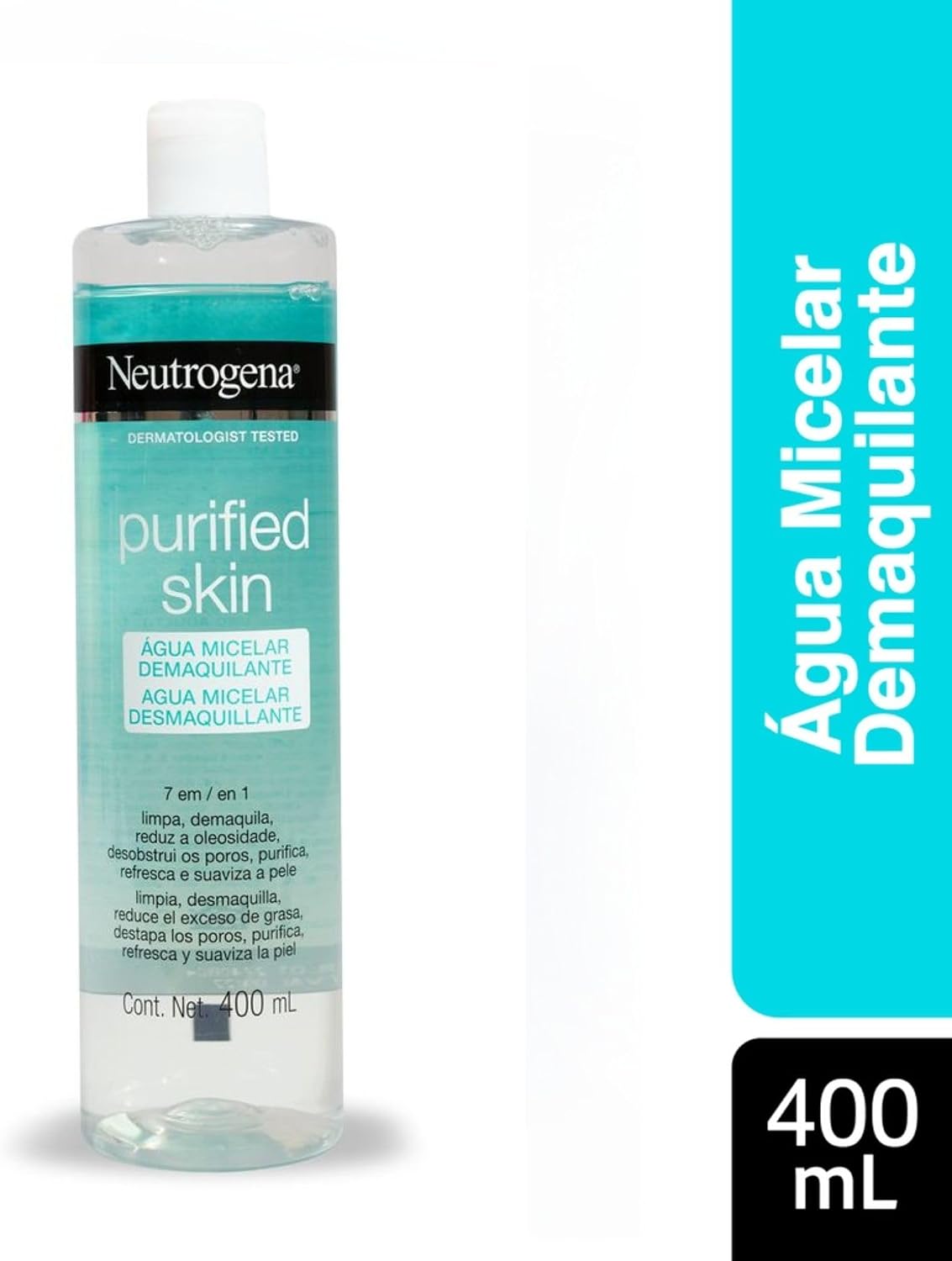 Desmaquillante de Agua Micelar Purificada 400ml Neutrogena 2