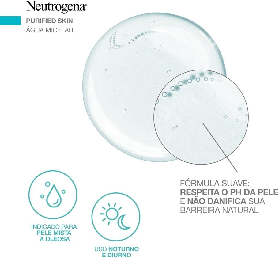 Desmaquillante de Agua Micelar Purificada 400ml Neutrogena 3