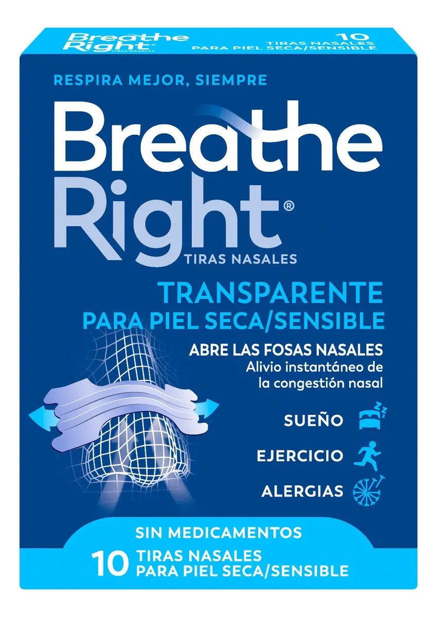Respira Mejor Parche Nasal Piel Seca/Sensible X 10un Rhinomer 1