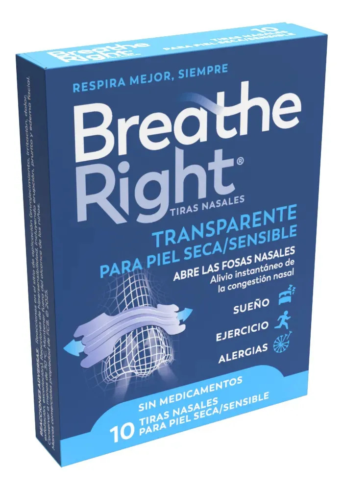 Respira Mejor Parche Nasal Piel Seca/Sensible X 10un Rhinomer 2